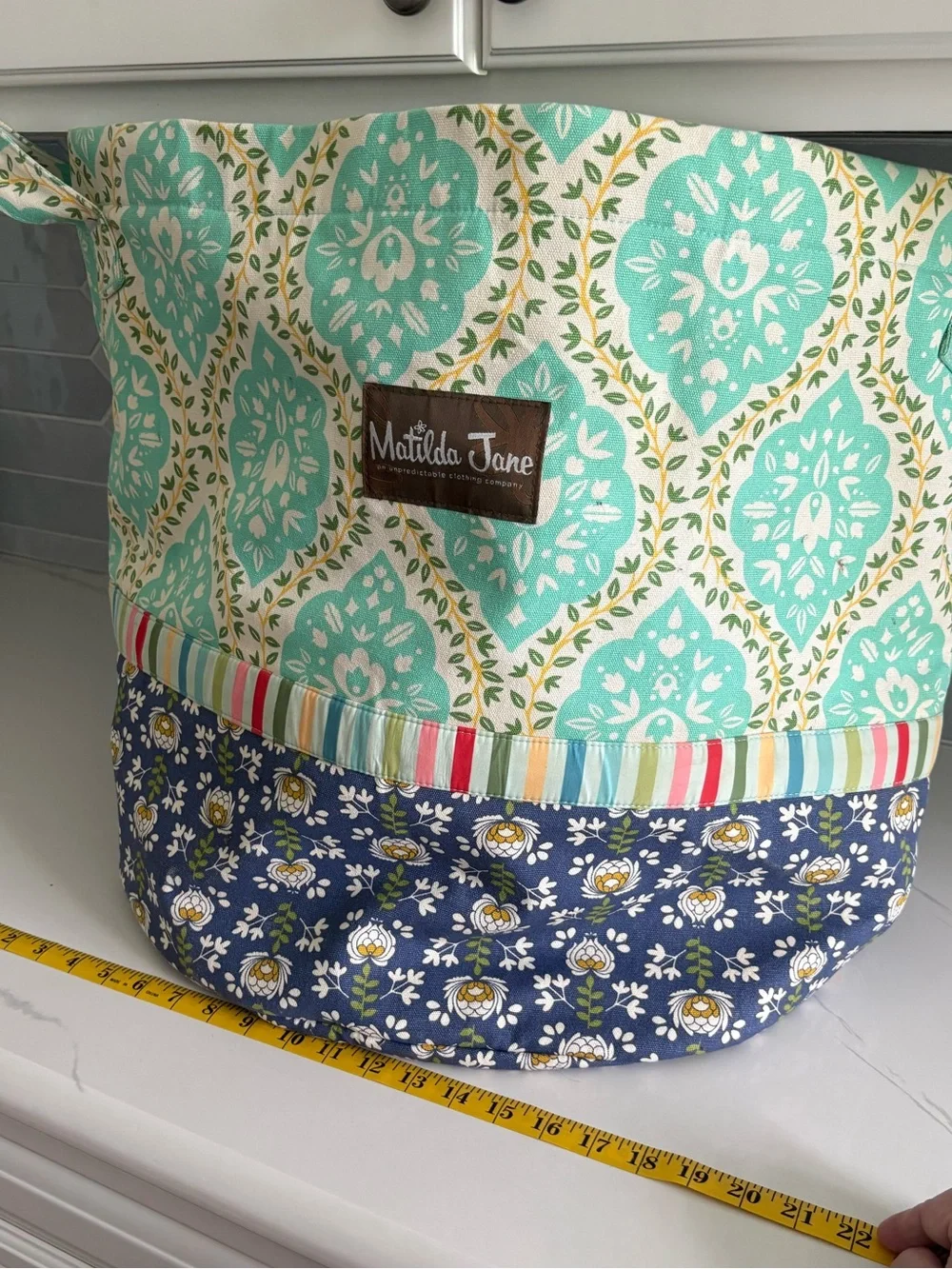 Matilda Jane Brilliant Daydream Neat & Tidy Fabric Storage Bin Bucket Bag NWOT